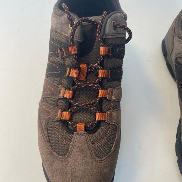 TIMBERLAND MEN\'S CRESTRIDGE LOW HIKING SHOES BROWN / ORANGE A13JP SIZE : 12 main image 4